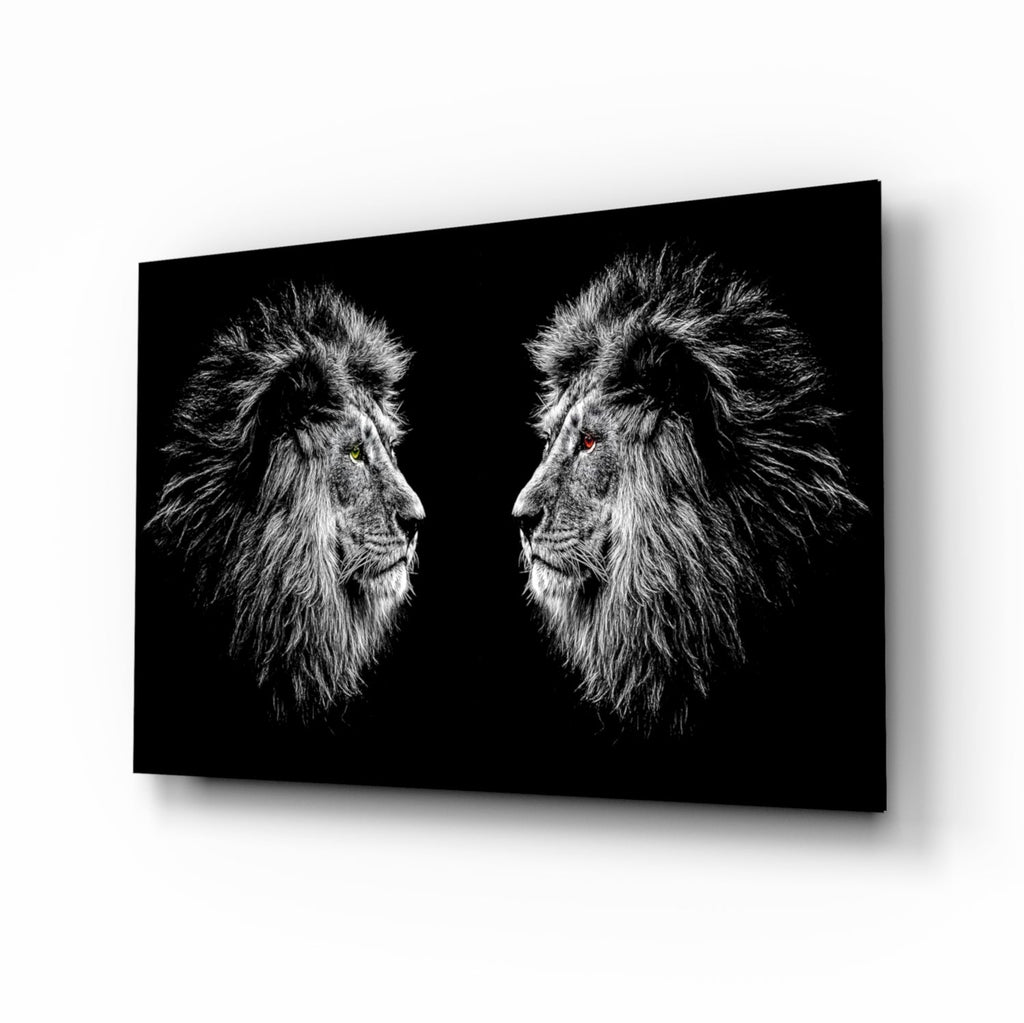 Lion Glass Wall Art-0
