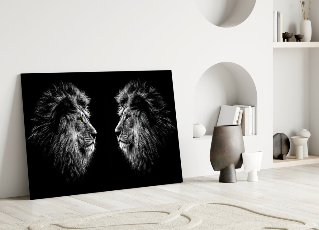 Lion Glass Wall Art-2