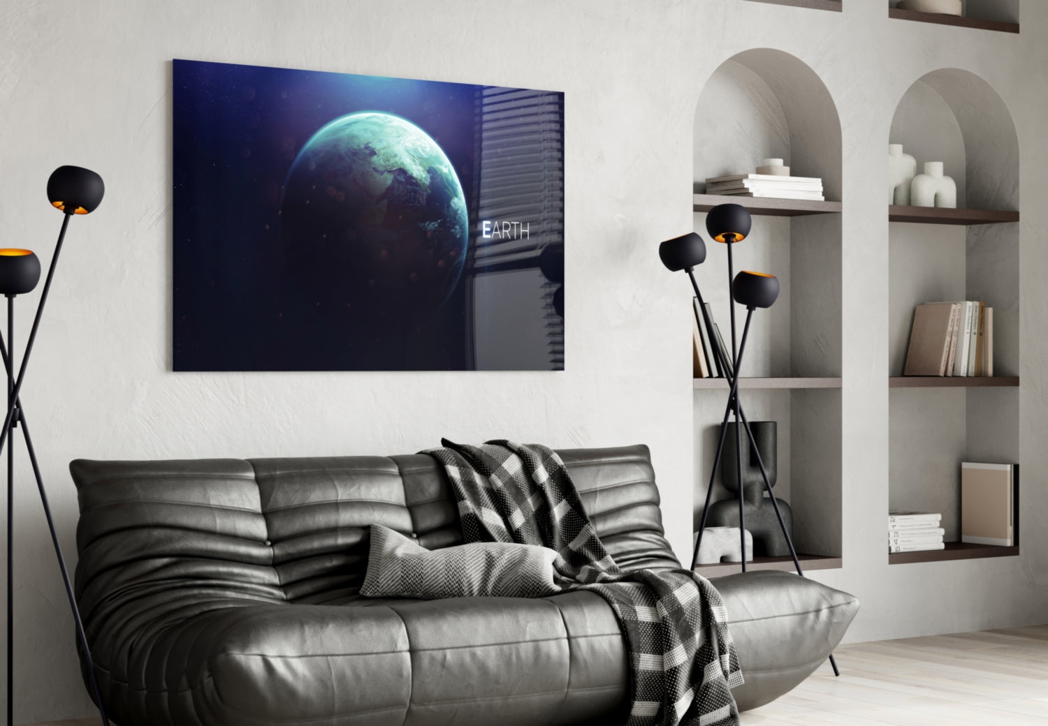 World Glass Wall Art-3