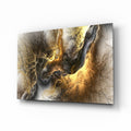 Golden Chaos Glass Wall Art-0