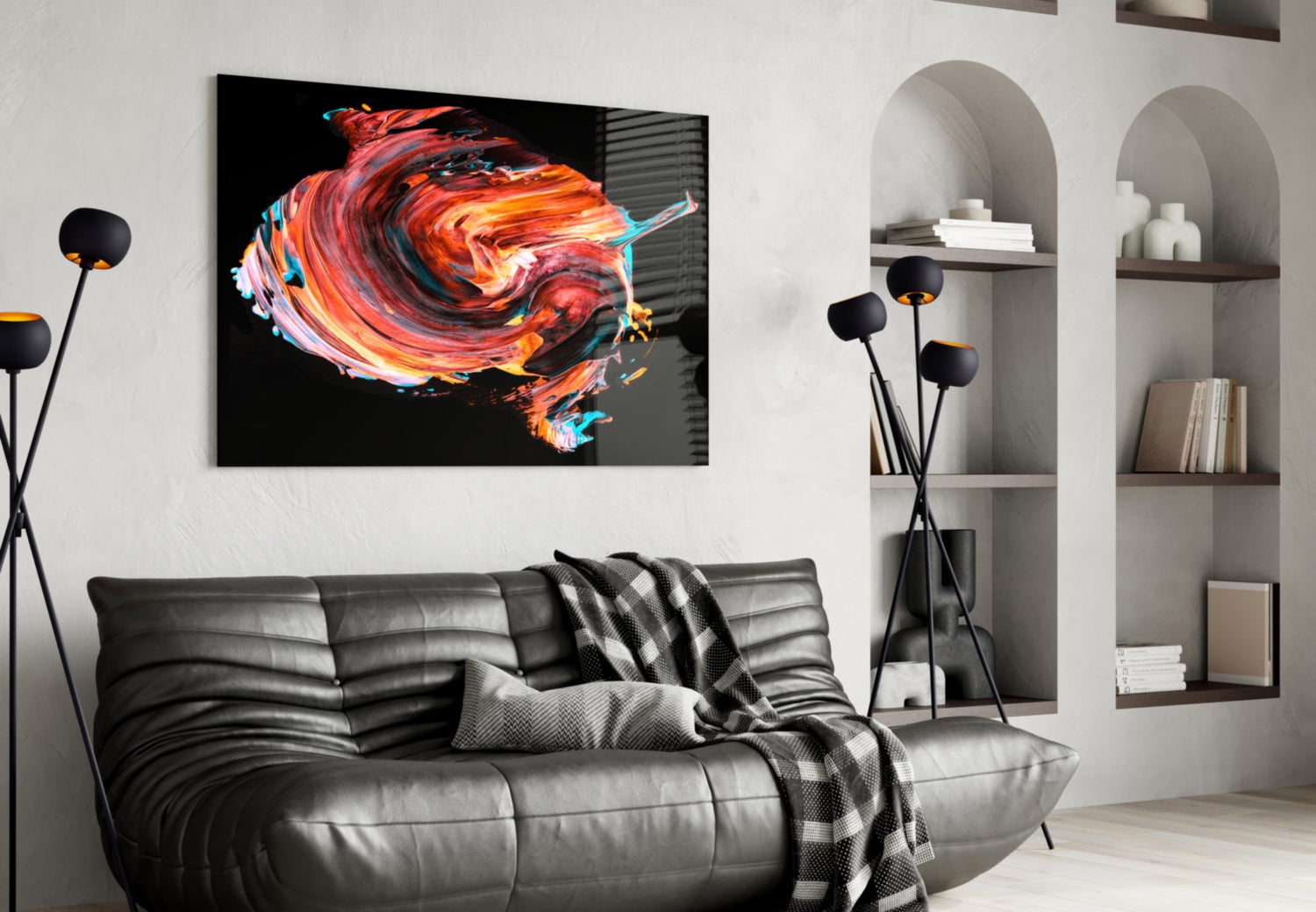 Dance of Red Glass Wall Art-3