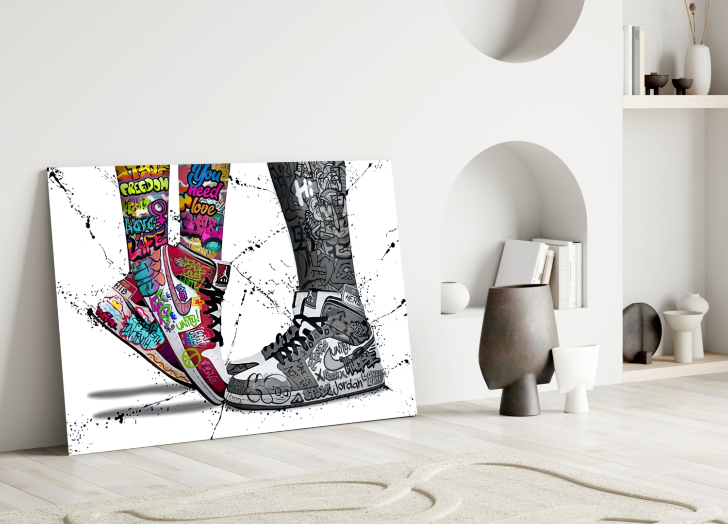 Free Love Glass Wall Art-2