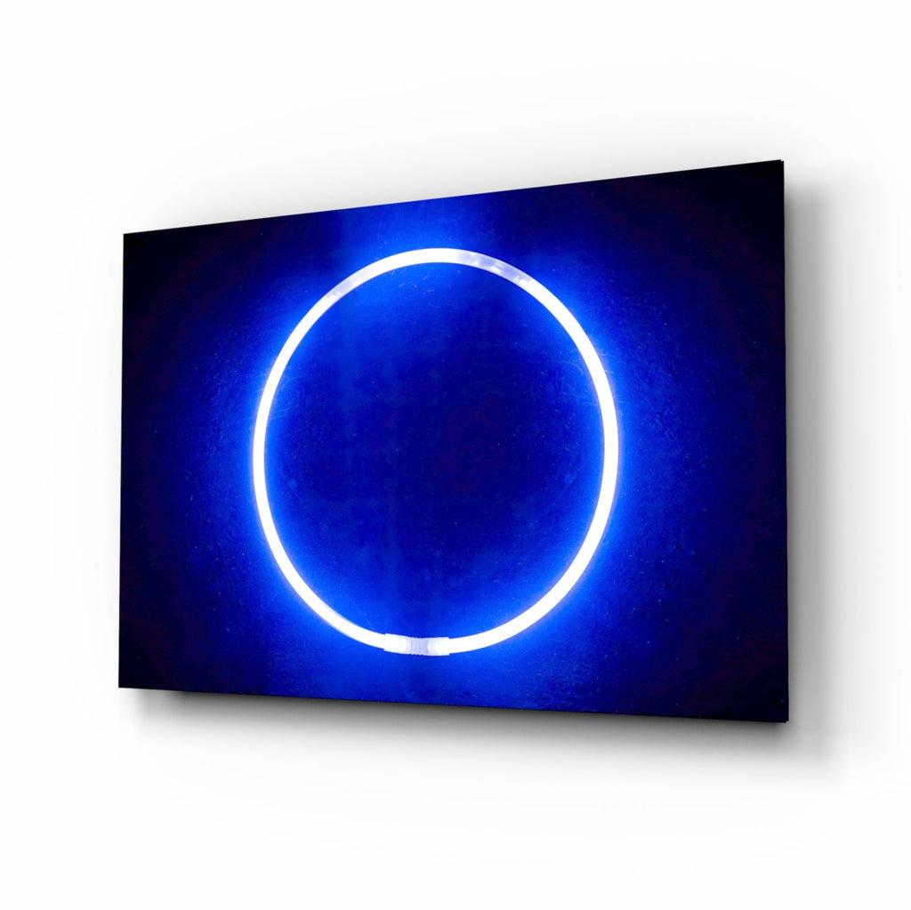 Blue Ring Glass Wall Art-0