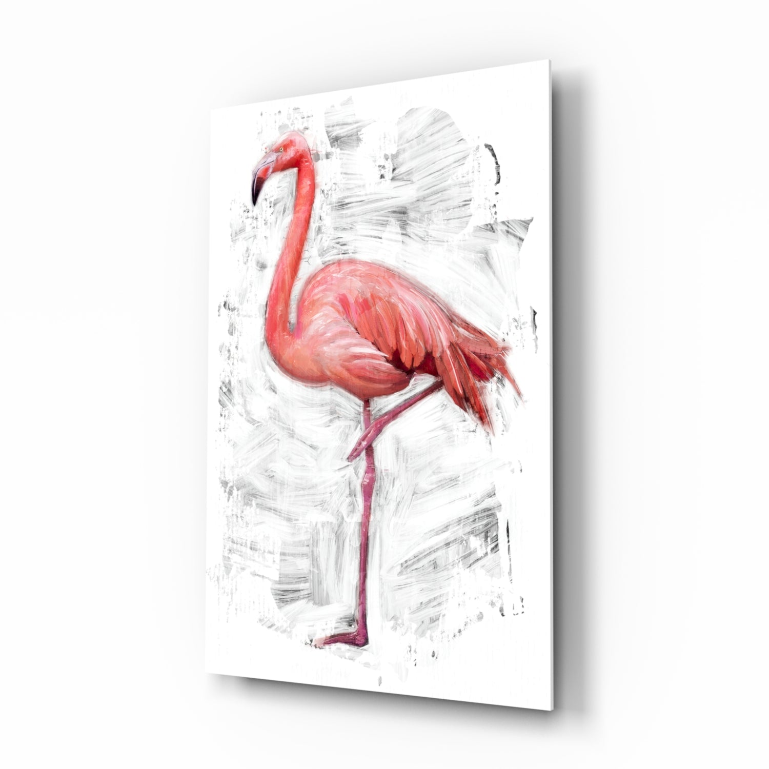 Flamingo Glass Wall Art-0