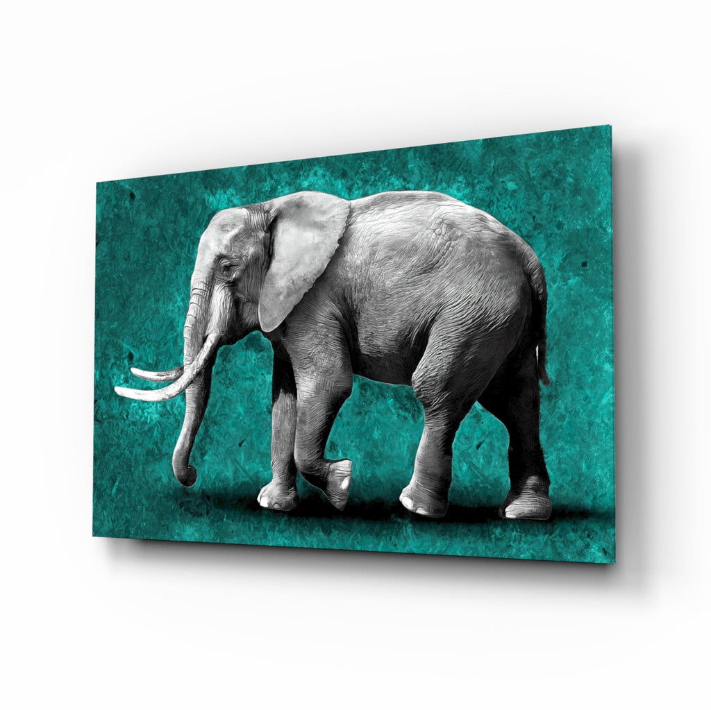 Elephant Glass Wall Art-0