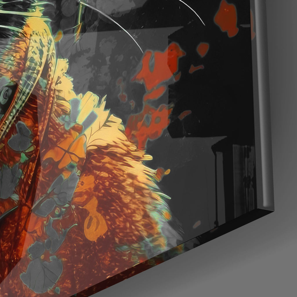 Intellectual Cat Glass Wall Art  || Designers Collection-2