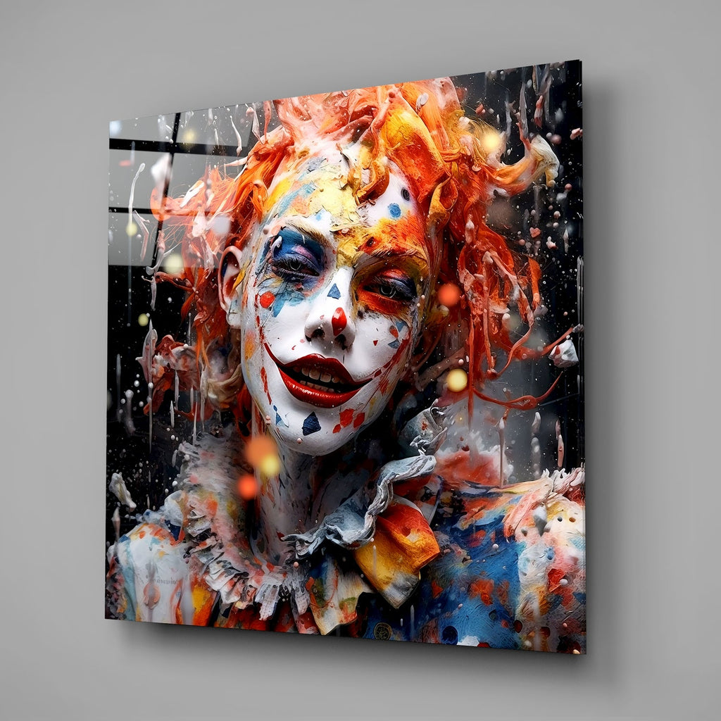 Clown Glass Wall Art-1