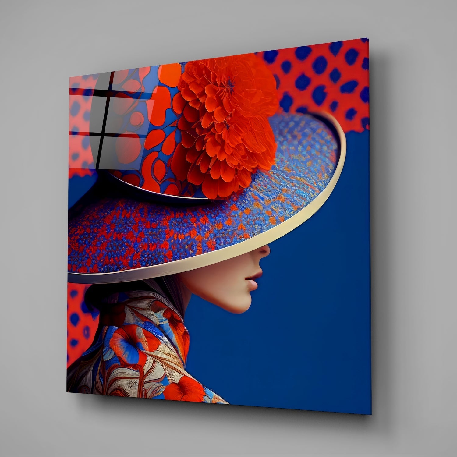 Hat Glass Wall Art|| Designer's Collection-1