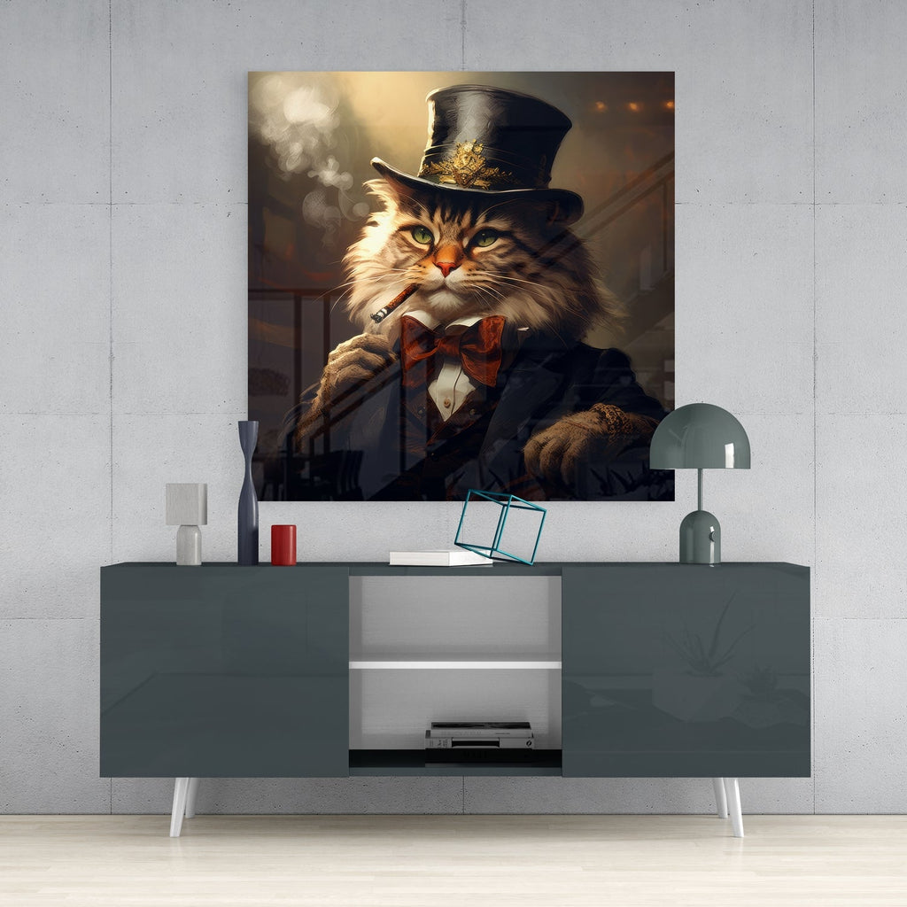 Catleman Glass Wall Art|| Designer's Collection-3