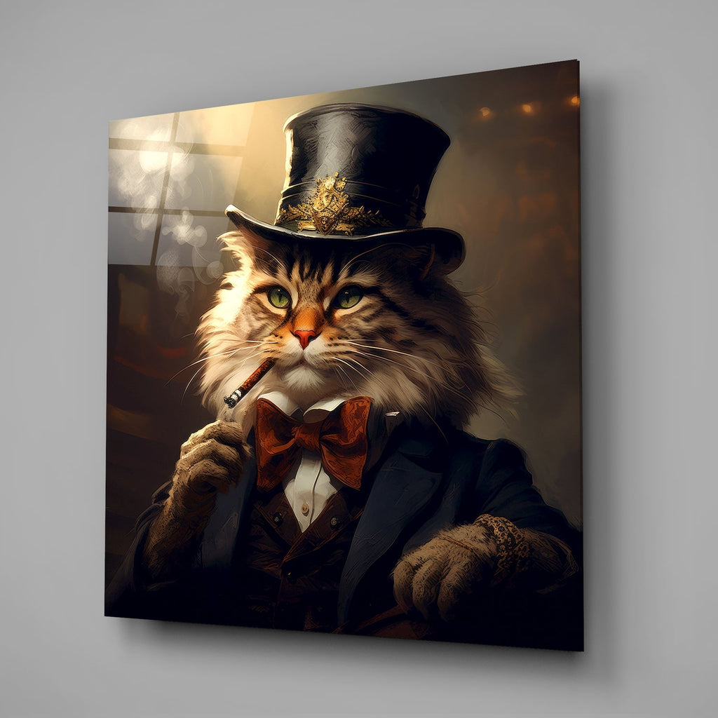 Catleman Glass Wall Art|| Designer's Collection-1