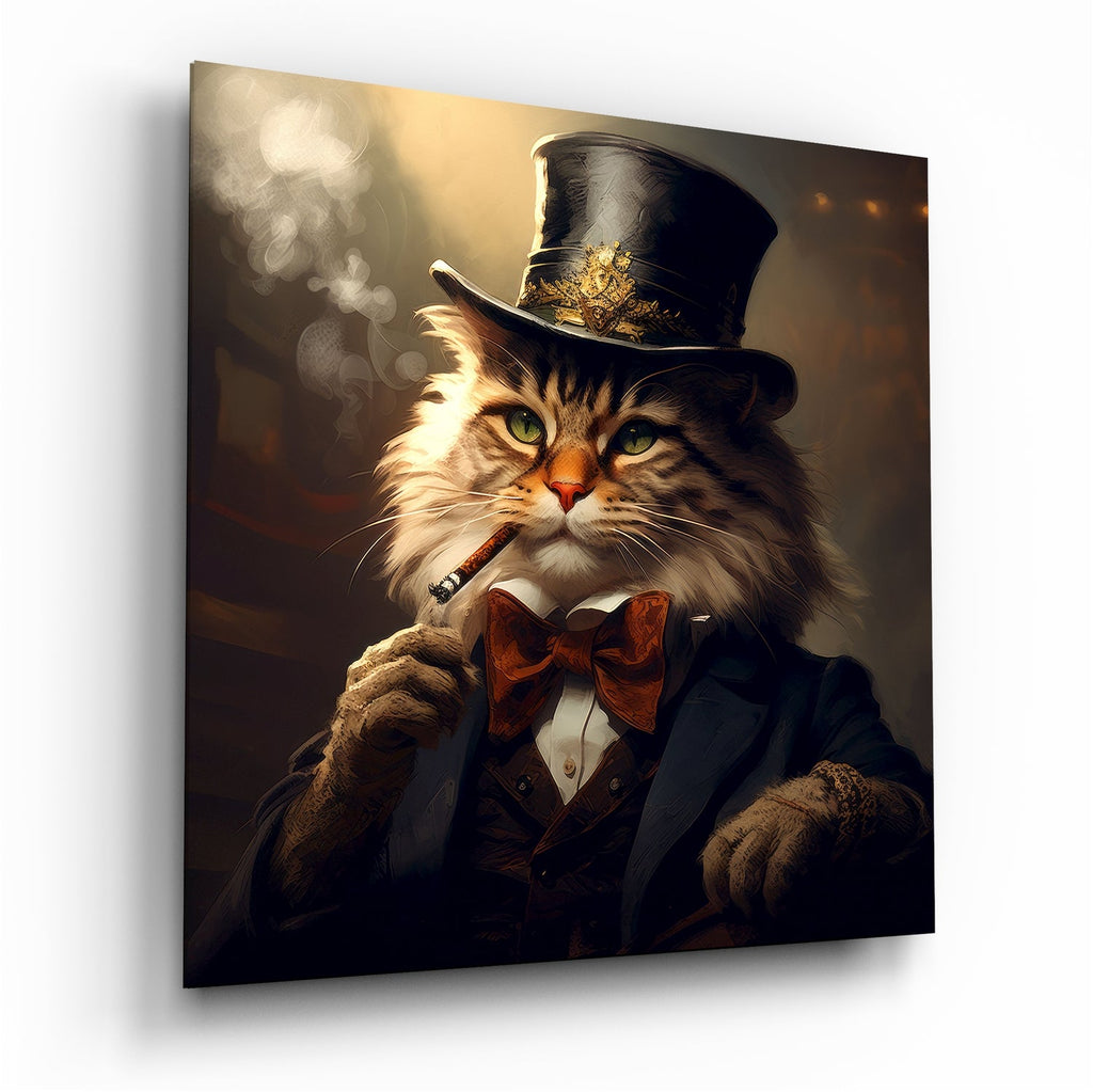 Catleman Glass Wall Art|| Designer's Collection-0