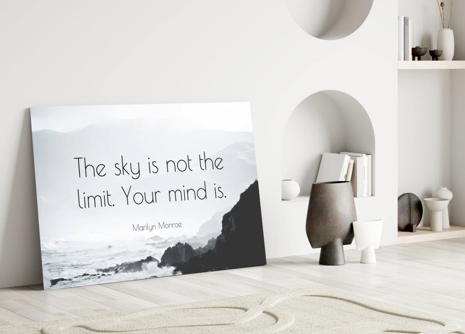 Words of Marilyn Monroe Glass Wall Art-2