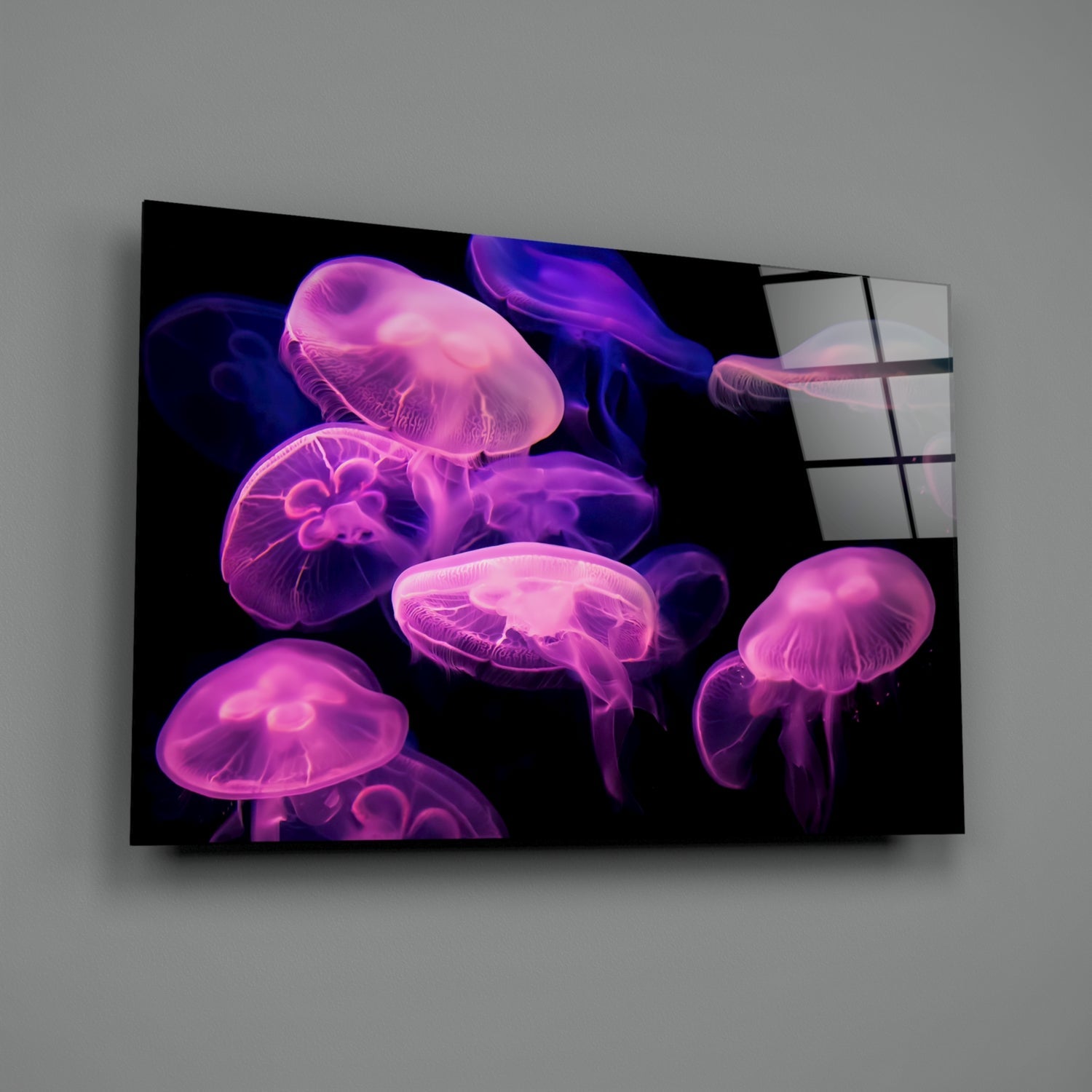 Jellyfish Glass Wall Art-1