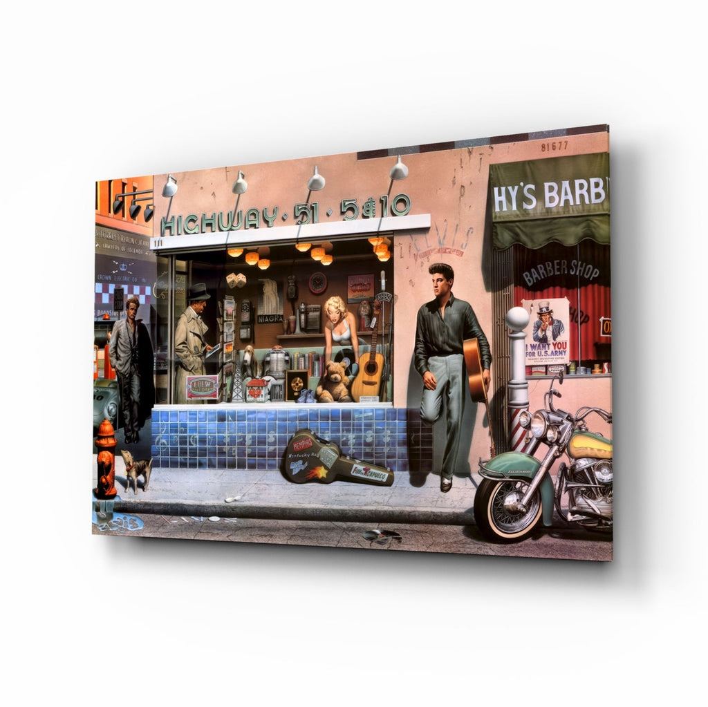 Marilyn Elvis Humphrey - Store Glass Wall Art-0