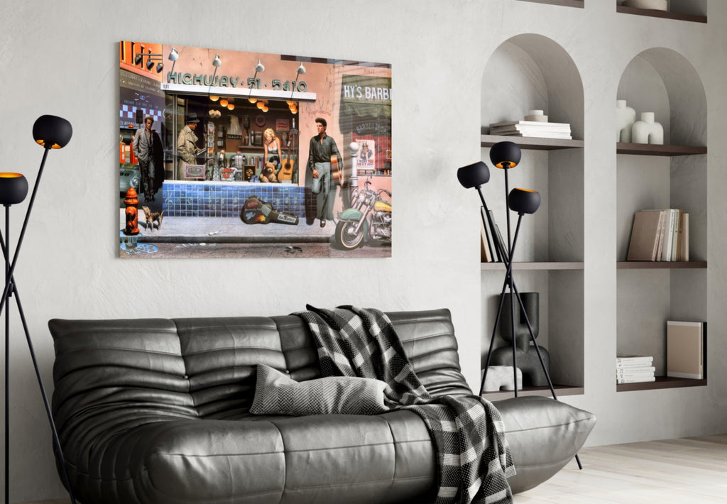 Marilyn Elvis Humphrey - Store Glass Wall Art-3