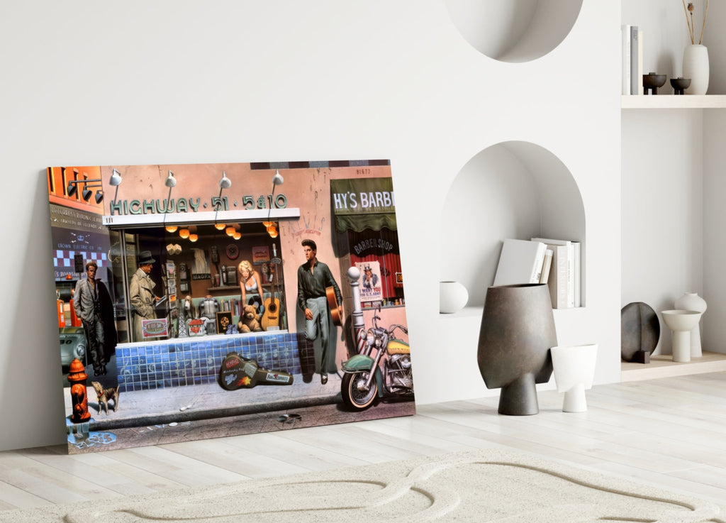 Marilyn Elvis Humphrey - Store Glass Wall Art-2