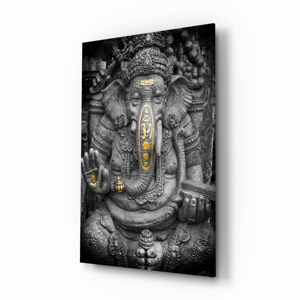 Ganesha Glass Wall Art-0