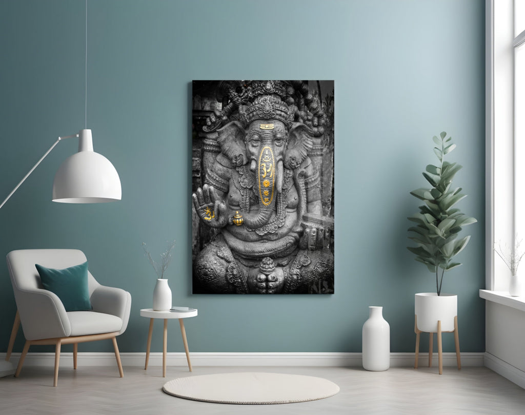 Ganesha Glass Wall Art-3