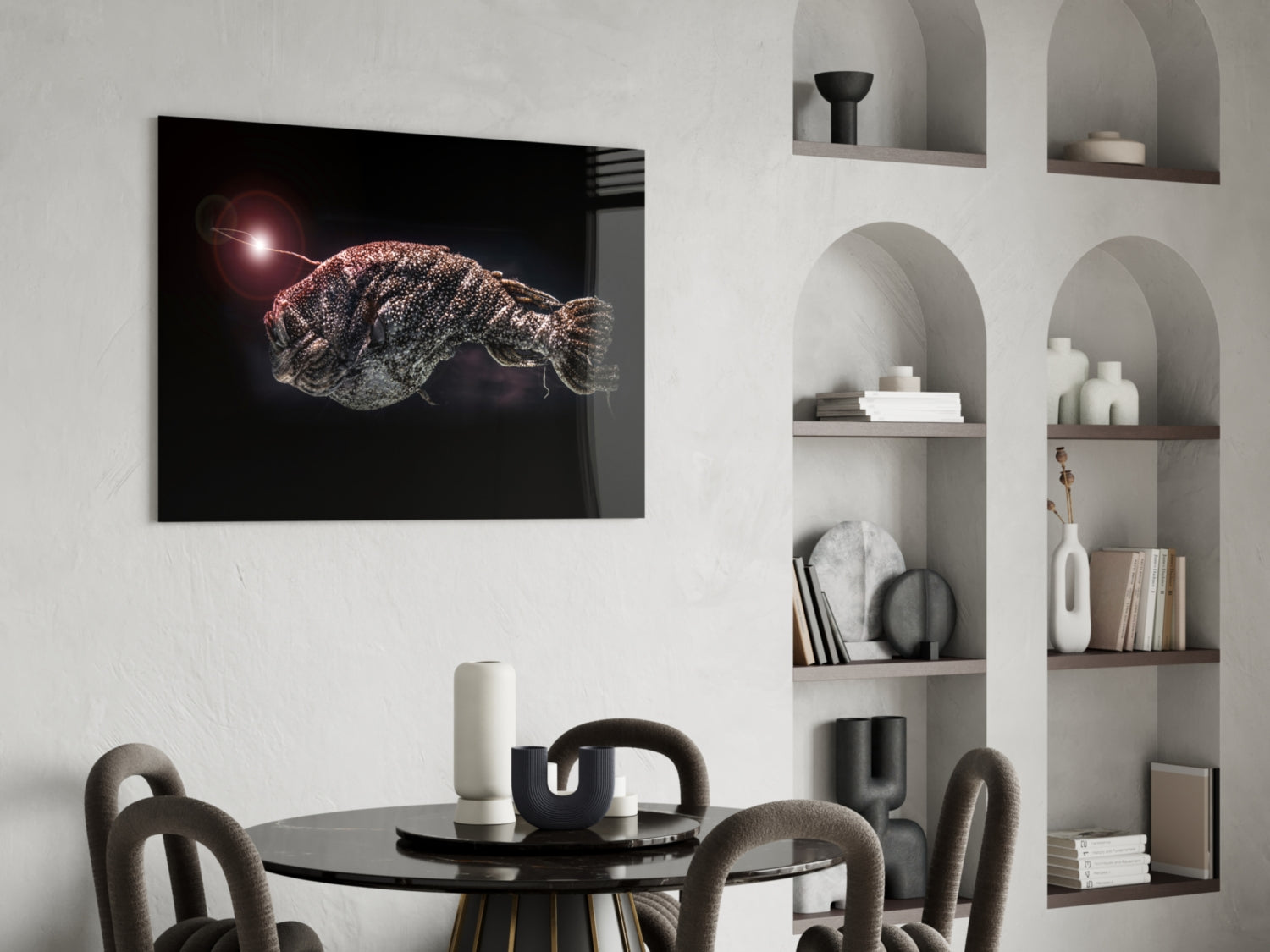 Deepsea Fish Glass Wall Art-4