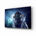 Astronaut İn Space Glass Wall Art-0