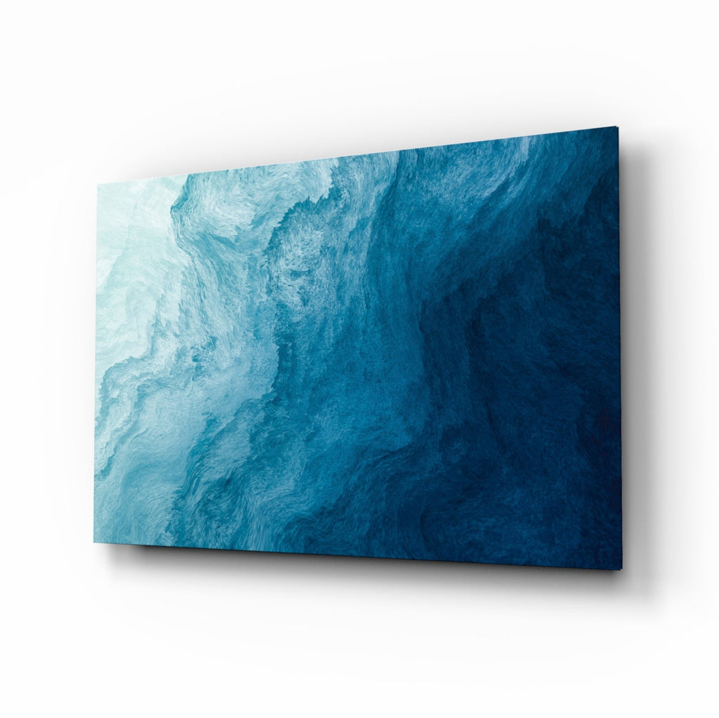 Shades Of Blue Glass Wall Art-0