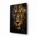 Leopard Glass Wall Art-0