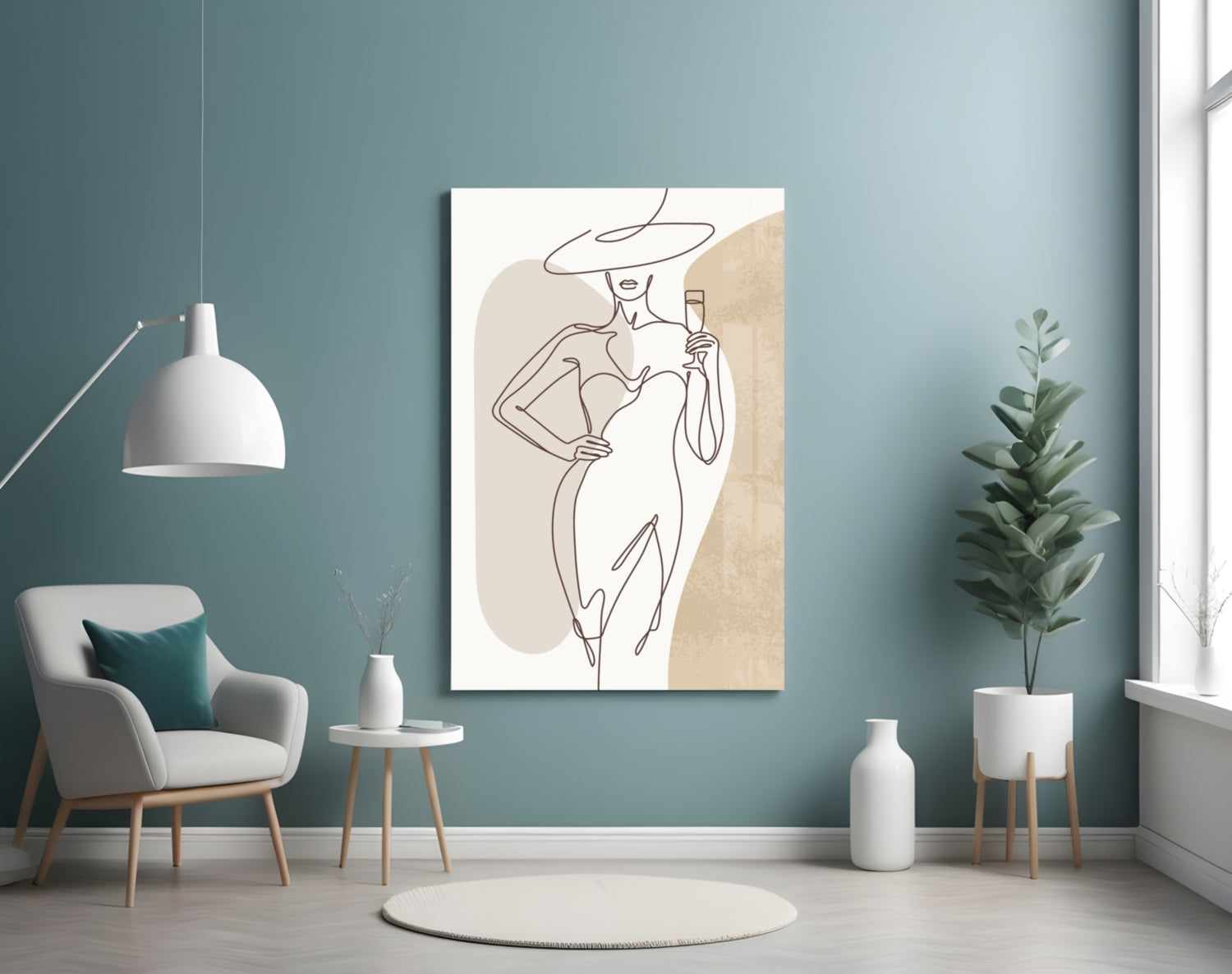 Woman's Art Glass Wall Art-3