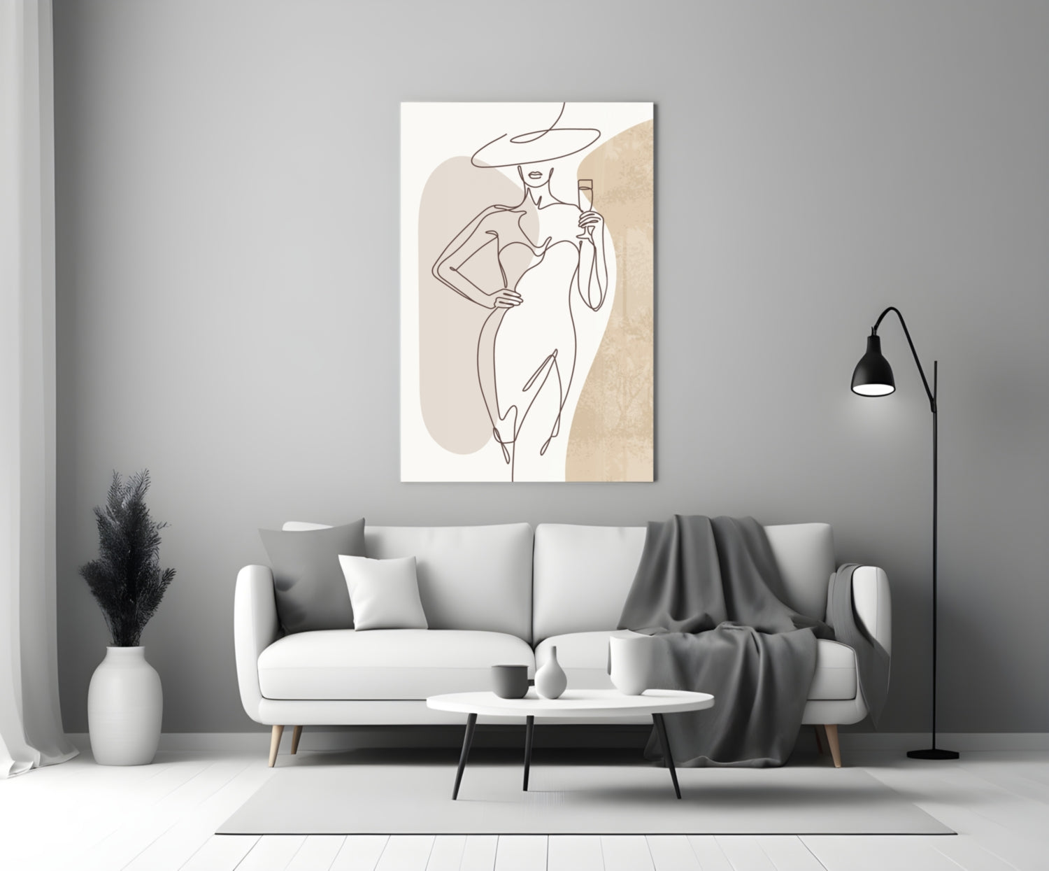 Woman's Art Glass Wall Art-2